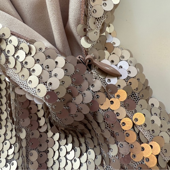 Joyfolie Mia Joy Kathy Skirt Gold Sequin Sz 14 Holiday Outfit - Picture 4 of 10